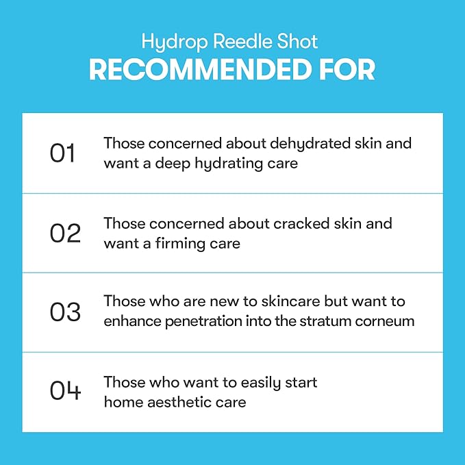 VT COSMETICS Hydrop Reedle Shot 100 Serum with Hyaluronic Acid & Hydrating Exosome Microneedling Formula, Korean Skin Booster, 1.69 fl oz(50ml)