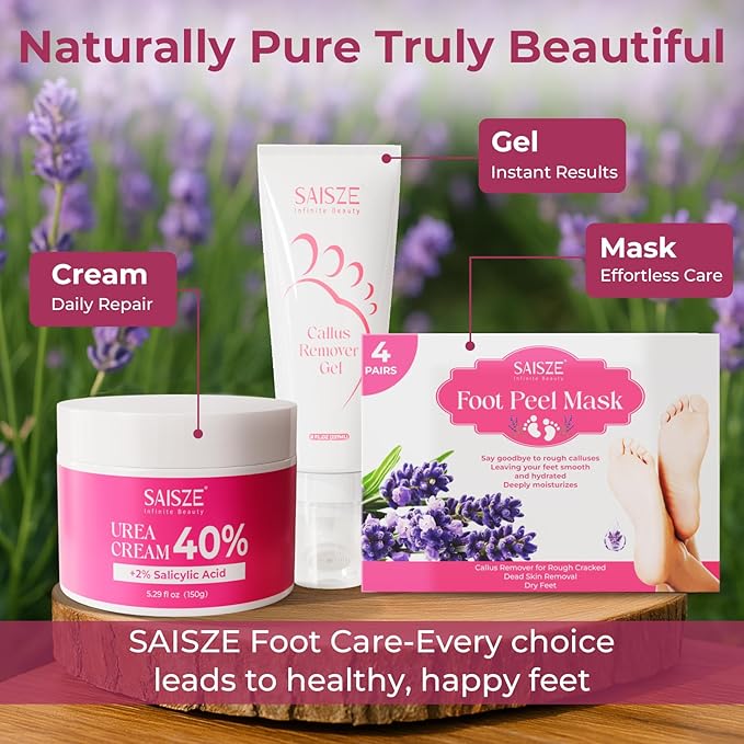 Urea Cream 40 Percent for Feet Maximum Strength, Foot Cream for Dry Cracked Heels and Feet, Moisturizer with 40% Urea and 2% Salicylic Acid, 5.29 oz