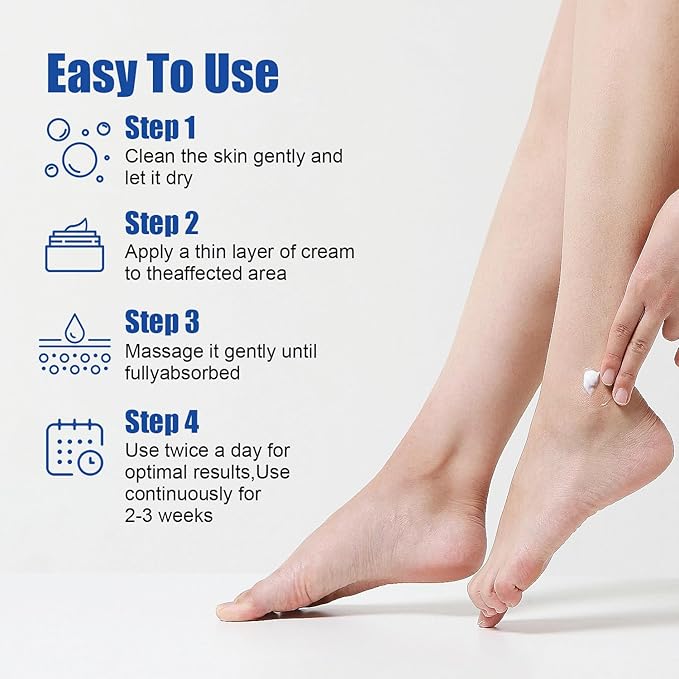 Urea Cream 60% plus 2% Salicylic Acid for Feet Maximum Strength - Lotion For Dry Cracked Feet Elbows Knees Heels Hands, Hydrates Foot Care for Softening and Moisturizing, Callus Remover 10.1oz