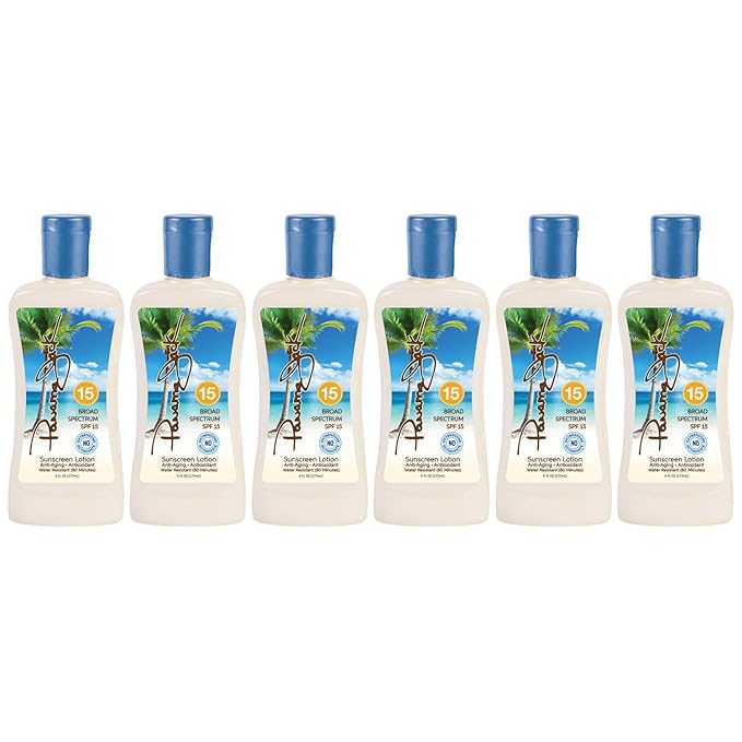 Panama Jack Sunscreen Suntan Lotion - SPF 15, Broad Spectrum UVA/UVB Protection, PABA, Paraben, Gluten & Cruelty Free, Water Resistant (80 Minutes), 6 FL OZ