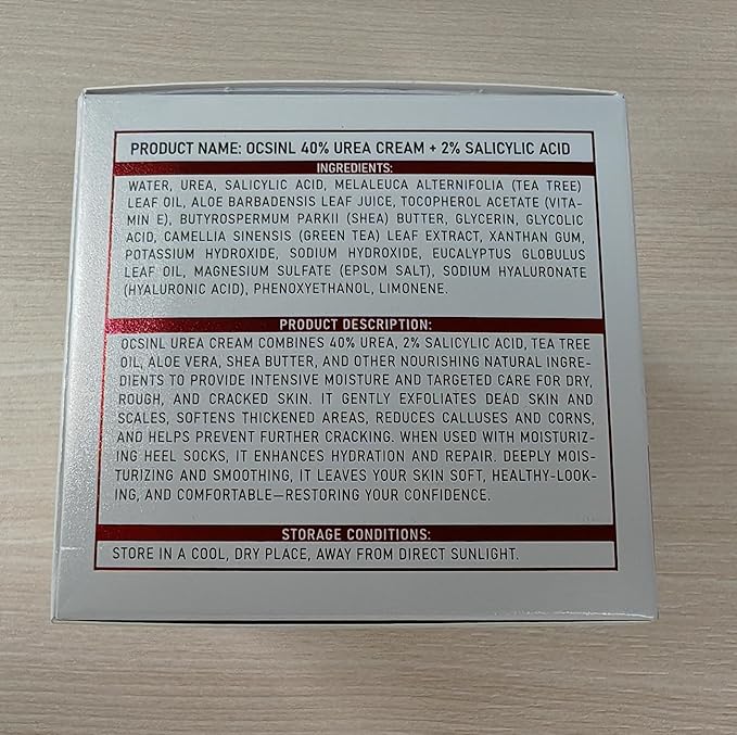 Urea Cream 40 Percent for Feet Maximum Strength, with Heel Protectors, Foot Moisturizer Cream for Dry Cracked Heels Rough Dead Dry Skin Foot Callus Remover - 5.29 Oz