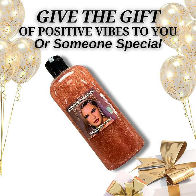 Goddess Magick Shower Gel ā 8 oz Handmade Body Wash Charged at Altars for Divine Feminine Energy, Self-Love & Spiritual Empowerment ā Wiccan, Pagan, Magick Ritual Use