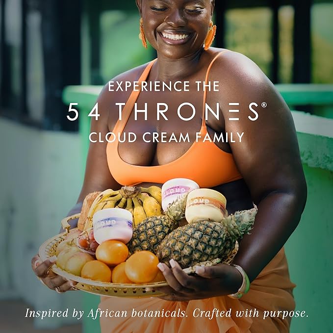 54 Thrones Barrier Repair Cloud Cream, Ultimate Hydrating Skin Care, Hydrating Peptide Moisturizer, Skin Repair Cream, Active Repair, Ugandan Vanilla & Ethiopian Honey