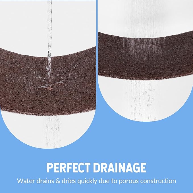 Non-Slip Bathtub Mat, Anti Slip Shower Mat, Fast Drying Bathtub Mats, Foot Scrubber Mat, Anti Slip Mat for Tub, Floor, Bathroom, Kitchen, Home, Hotel (Brown 40"×16")