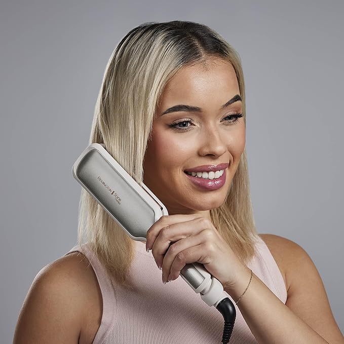 Remington Shine Therapy 2 inch Hair Straightener, Flat Iron Infused with Argan Oil & Keratin, Professional Ceramic Flat Iron for Less Frizz, Shiny & Smooth Hot Styling Tools (Pack of 2)