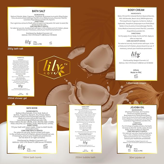 Christmas Gifts for Women - 7-Piece Nourishing Bath & Body Gift Set, Bath Collection | Mothers Day Gifts for Mom, Fathers Day Gifts, Birthday Gifts, Self Care Kit, All Occasion Gift for Her & Him