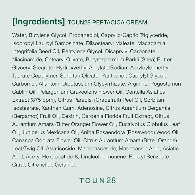 TOUN28 PEPTACICA SET | Peptide + Centella Asiatica Extract | Toner, Serum, Cream | Anti-Aging & Skin Repair | Premium Korean Vegan Beauty