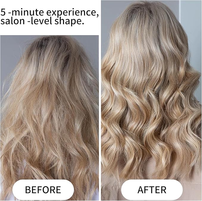 K&K 1 1/2 Inch Red Light Therapy Infrared Heated Curling Iron Curling Wand Ceramic Curling Irons -Creates Root Volume & Loose Curls Volume Curls Dual Voltage Cool-AIR TECH Hair Styling Tool