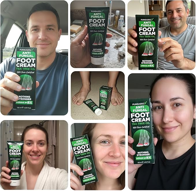 Foot Cream with Tea Tree Oil | Antifungal Cream to Soothes Cracked Heels, Dry Skin & Itchy Feet | Helps with Athleteβs Foot, Nail Fungus & Jock Itch | Relieves Itching & Burning | 4.05 fl oz