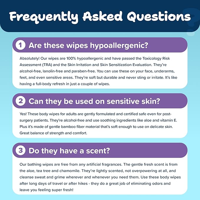 Body Wipes for Adults Bathing No Rinse 200pc XL - Ultra Thick Shower Travel Wipes for Personal Cleansing & Hygiene Essentials, Elderly Care, Incontinence Disposable Washcloths for Women Men