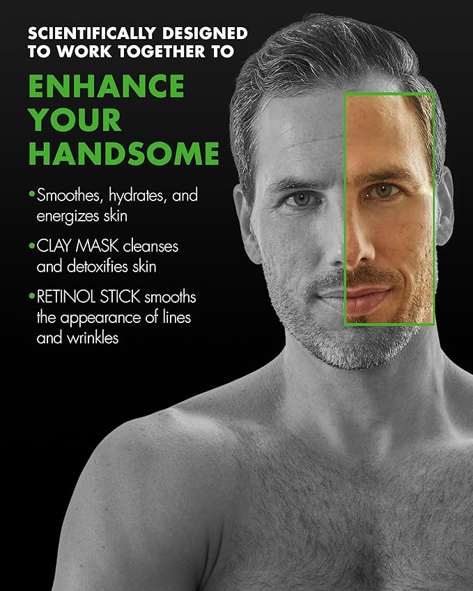 Tiege Hanley 90 Day Large Skin Care Set for Men, Anti Aging Routine, System Level 3, Daily Face Wash, Facial Scrub, Two Moisturizers, Eye Cream, & Serum for Healthy Skin, Men’s Skin Care, 6 Piece Kit