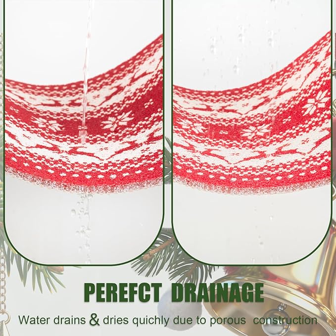 Christmas Non-Slip Bathtub Mat, Anti Slip Shower Mat, Fast Drying Bathtub Mats, Foot Scrubber Mat, Anti Slip Mat for Tub, Floor, Bathroom, Kitchen, Home, Hotel (Reindeer Snowflake, 40"x16")