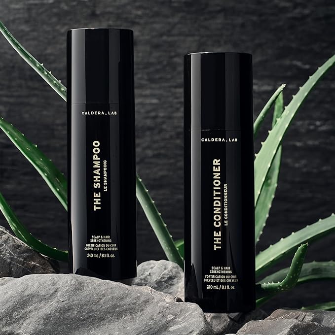 Caldera + Lab The Shampoo + Conditioner Bundle | Men’s Hair Care Duo for Healthy, Fuller Hair, Sulfate-Free Cleanser & Hydrating Conditioner, Dermatologically Tested - All Hair Types