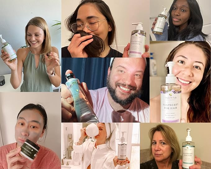 Tree to Tub Citrus Body Wash for Dry Skin & Sensitive Skin - pH Balanced Moisturizing Body Wash, Hydrating Sulfate Free Body Soap for Women & Men w/Organic Shea Butter, Aloe Vera, Natural Soapberry