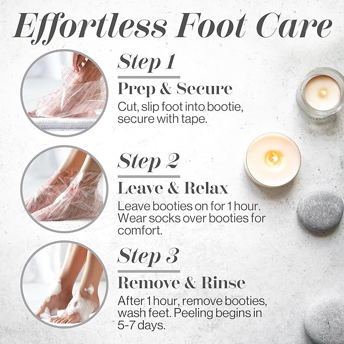 Baby Foot Original Exfoliation Foot Peel - For Rough Cracked, Dry Feet, Dead Skin Removal - Foot Peeling Mask for Baby Soft Feet - Spa Experience at Home & Gift Ideas - Lavender Scented