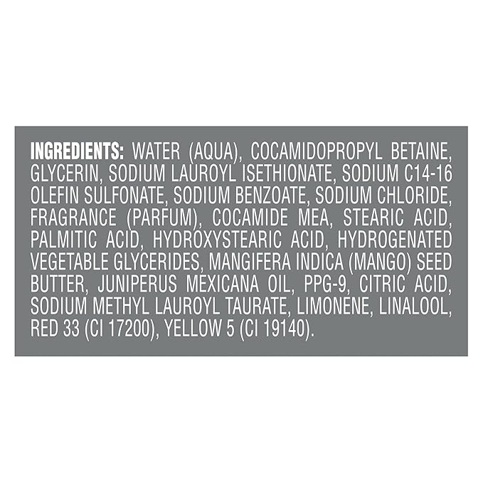 DOVE MEN + CARE body and face wash rejuvenating mango + cedarwood for Men, with 24-Hour Nourishing Micromoisture Technology, 30 oz