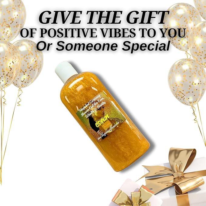 Oshun Shower Gel – 8 oz Handmade Body Wash Charged at Altars for Love, Beauty, Attraction & Abundance – African Orisha, Santería & Ifá Inspired – Vegan & Sulfate-Free