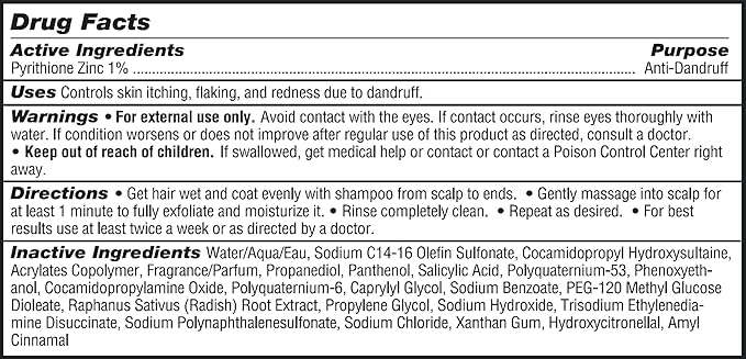 Geologie Moisturizing Dandruff Shampoo - 1% Zinc Pyrithione
