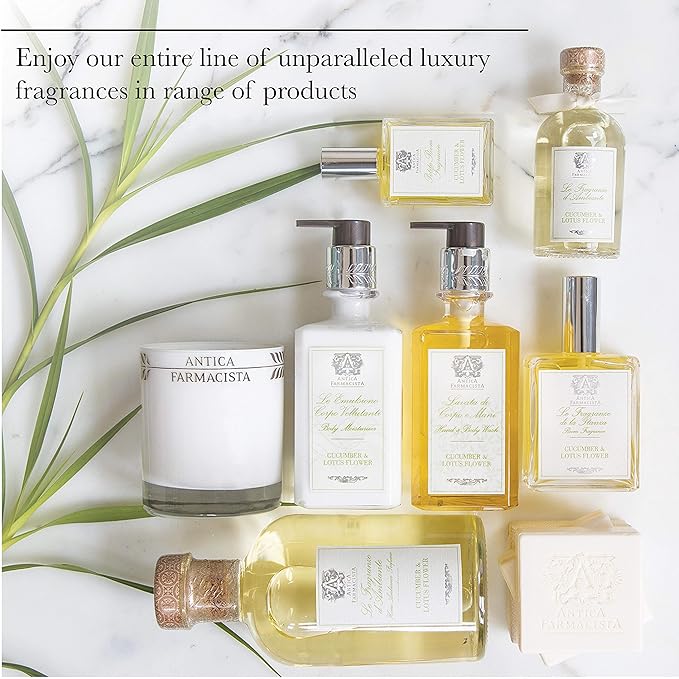 Antica Farmacista Body Moisturizer - Scented Moisturizing Lotion with Aloe Vera, Green Tea & Sweet Almond Oil - Luxury Gift for Any Occasion - Santorini, 10 fl oz