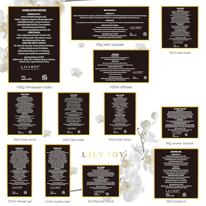 Christmas Gifts for Women and Men - 18-Piece Luxury Gold Spa Gift Set, Premium Bath Collection | Father's Day, Mothers Day Gifts, Birthday Gifts, All Occasion Ultimate Holiday Gift for Her & Him