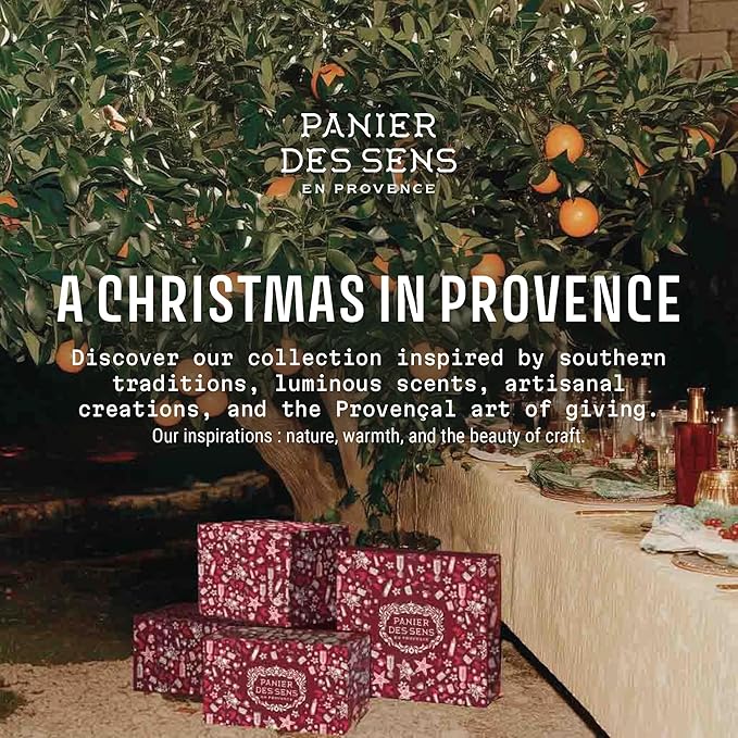 Panier des Sens - Geranium Rose Gift Duo Set - Hydrating Hand Cream 96% Natural Ingredients & Roll‑On Eau de Toilette - Vegan & Made in France - Holiday Edition - Travel Size 1.7 Fl Oz + 0.3 Fl Oz