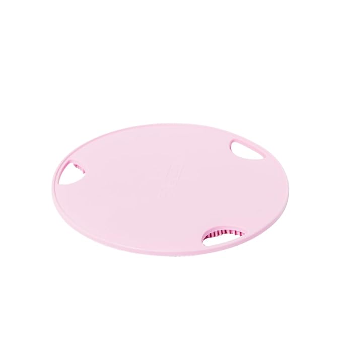 Boie USA Flat Body Scrubber - Soft Silicone-Like Exfoliating Shower Scrubber & Body Cleansing Brush - Stick-to-Wall Loofah Replacement - Antimicrobial Body Exfoliator for All Skin Types (Pink)