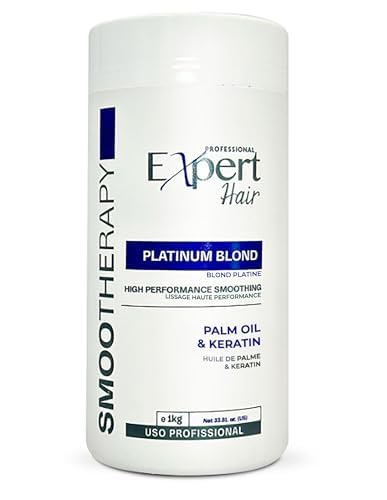 Platinum Blond, Botox Hair Treatment- Straightening, Anti-Frizz, Botox Capilar Para El Cabello- Neutralize yellow tones -Queratina para Alisar el Cabello, Cirugia Capilar para el Cabello (1kg/35.3 oz)