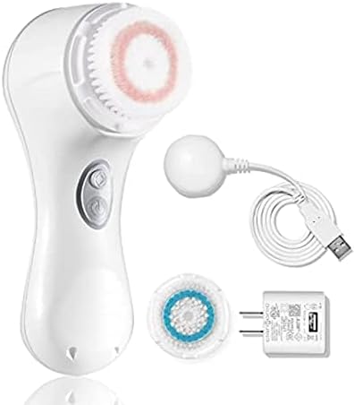 Mia 2 Sonic Facial Cleansing Brush - Electric Face Exfoliator for Deep Clean & Pore Cleansing, Waterproof & Rechargeable – White