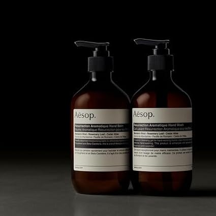 Aesop Resurrection Aromatique Hand Wash | Citrus, Woody, Herbaceous | Gentle Cleanser For Hydrated Skin | 500mL / 16.9 oz