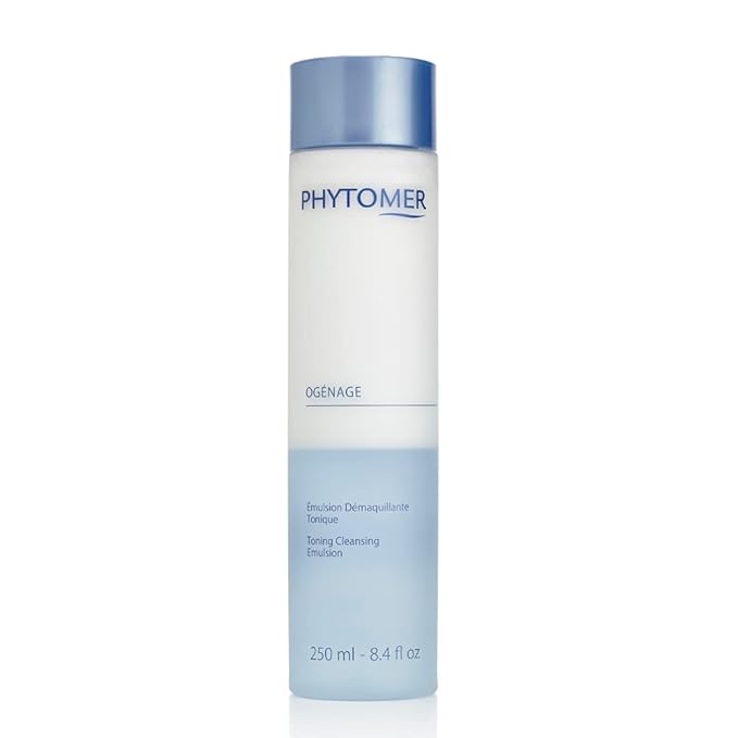PHYTOMER Ogénage Toning Cleansing Emulsion | Dual Action Face Cleanser Removes Makeup and Tones in One | Purifying, Soothing, Anti-Aging Facial Cleanser | 250ml