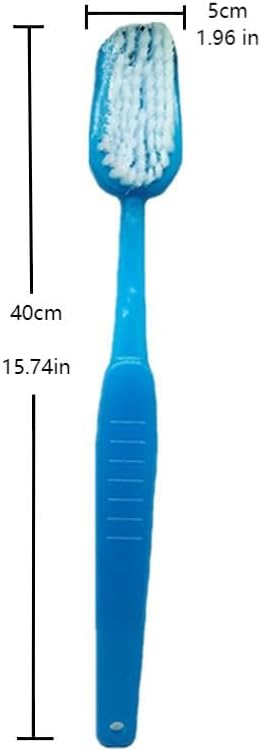 2pcs Bath Brush with Bristles Cute Innovative Toothbrush Like Design, Long Handle Shower Brush for Exfoliating Back, Body, and Feet, Bath and Shower Scrubber