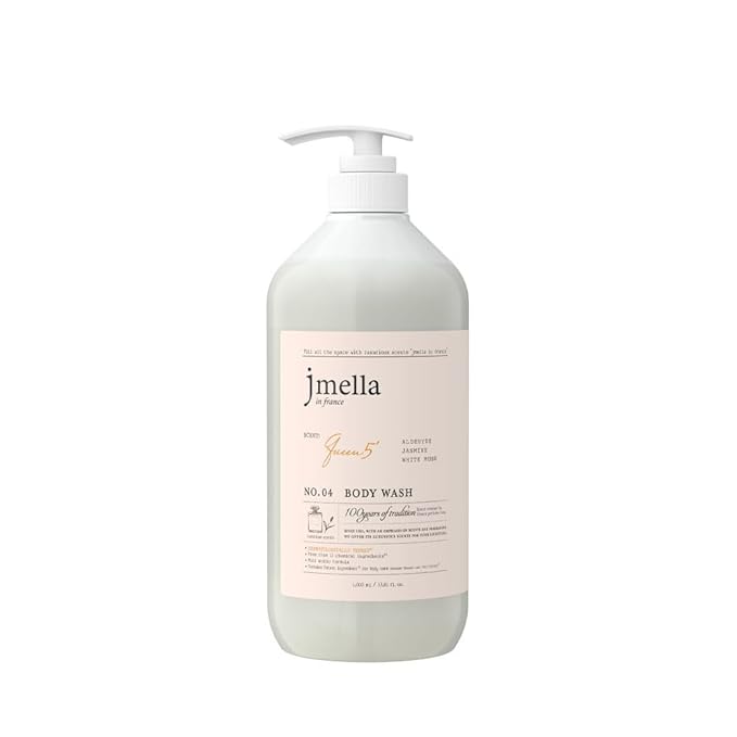 jmella in france Queen5 Body Wash -luxury fragrance Made by French Performer- Chemical free Free From 7 kinds of Paraben-33.8 FLoz