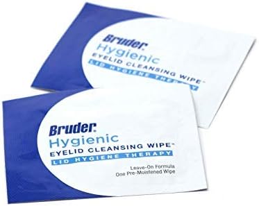 Bruder Hygienic Eyelid Cleansing Wipes | Rinse-Free Exfoliating Wipes Remove Excess Oil and Debris from Eyelids & Lashes | Remove Make Up & Oil l Eye Care l Eye Cleanse l Non-Allergenic l 30 Count Box