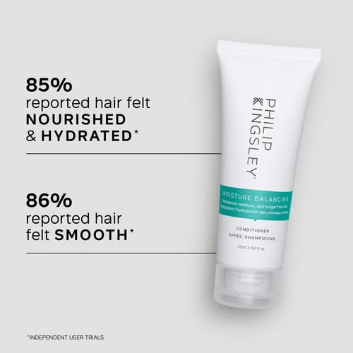 PHILIP KINGSLEY | Moisture Balancing Combination Conditioner | Restore Your Hair's Shine, Softness and Hydration | Nourishing Hydration and moisturizing for Dry Hair | 2.53oz