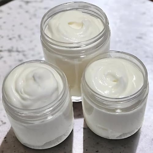 Grass-Fed Beef Tallow and Magnesium Body Butter, Natural Moisturizing Cream for Dry, Itchy, Cracked Skin, Handmade Diaper Rash (Sandalwood Vanilla)