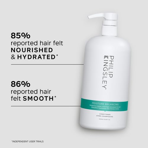 PHILIP KINGSLEY | Moisture Balancing Combination Conditioner | Restore Your Hair's Shine, Softness and Hydration | Nourishing Hydration and Moisturizing for Dry Hair | 33.8oz