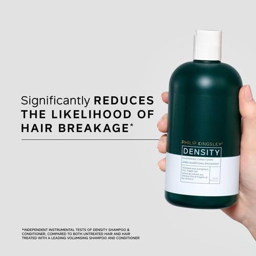 PHILIP KINGSLEY | Density Thickening Conditioner | For Fragile Hair and Hair Loss | Fine, Fragile Hair Thickener and Strengthener | Helps Volumize and Strengthen Hair | 16.9oz