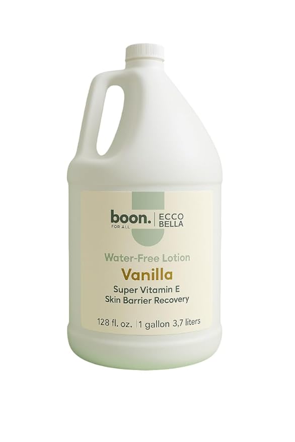 Ecco Bella Vanilla Body Lotion - Plant-Based Vegan Formula - Clean and All Natural Body Lotion for Women & Men - Cruelty Free Vanilla Fragrance Body Moisturizer - Organic Body Cream - 1 Gallon