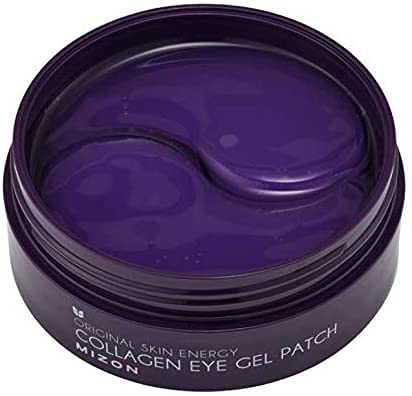 MIZON Marine Collagen Eye Gel Patch with Hydrolyzed Collagen, Caviar, and Chamomile for Firming, Nourishment, and Wrinkle Care- Korean Eye Mask– 60pcs – Stocking Stuffers