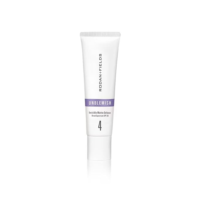 Rodan + Fields UNBLEMISH Invisible Matte Defense Broad Spectrum SPF 30 | Skincare Moisturizer | UV Skin Protection | Sunscreen Face and Neck Cream