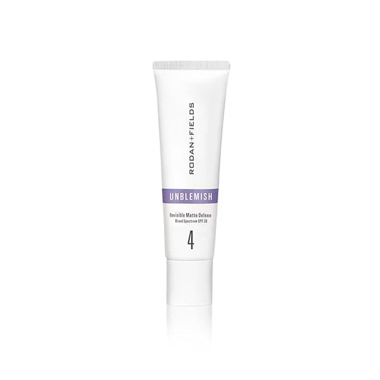 Rodan + Fields UNBLEMISH Invisible Matte Defense Broad Spectrum SPF 30 | Skincare Moisturizer | UV Skin Protection | Sunscreen Face and Neck Cream