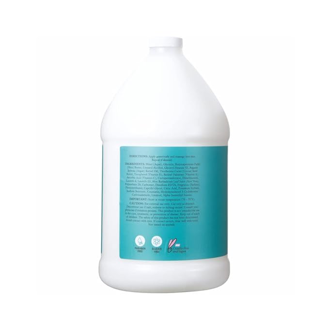 Ginger Lily Farms Salon Formula 100% Pure Morocco Argan Oil Butter Lotion for All Skin Types, 100% Vegan & Cruelty-Free, 1 Gallon (128 fl oz) Refill