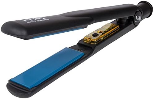 HAI Convertible Ceramic Hair Straightener for Women - Professional Fast Heating Flat Iron with 5 Temperature Levels for All Hair Types - (Classic Blue)