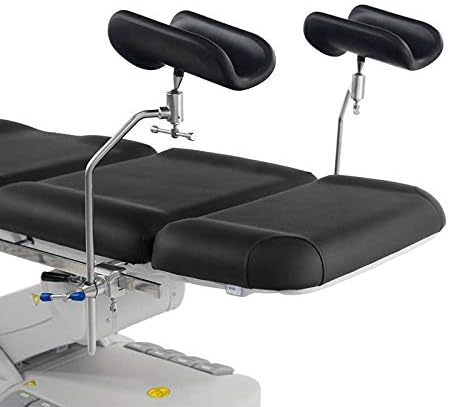 SKINACT Kana Electric Treatment Table with Stirrups Included (Black)