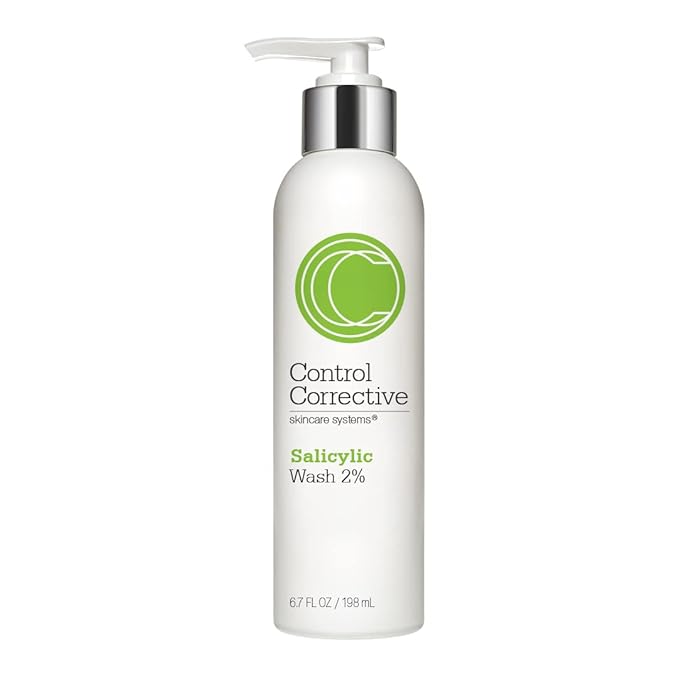 CONTROL CORRECTIVE Salicylic Wash 2%, 6.7 Fl Oz - Excellent For Oily Or Acne-Prone Skin, Creamy/Gel Cleanser Helps Reduce And Control Breakouts Without Overstripping