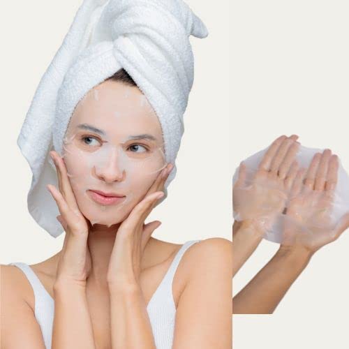 Syn Bio Beta Glucan 7 Pack Premium Korean Sheet Masks - Instantly Hydrating Face Masks with 5 Types of Hyaluronic Acid and Antioxidants