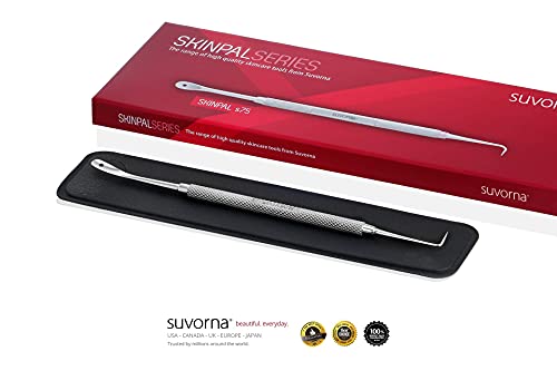 Suvorna Skinpal Milia Remover, Milia Extractor, Acne Needle, Cyst Removal, Blackhead and Whitehead Removal, Pimple Popper Tool, Pimple Extractor, Blemish Remover Tool and Comedone Extractor.