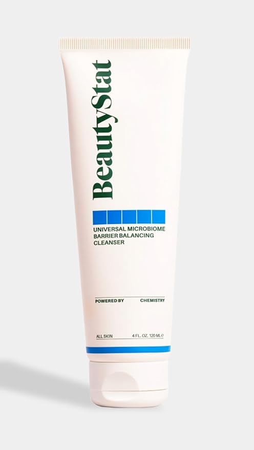 BeautyStat Universal Microbiome Barrier Repair Purifying Cleanser - Gentle Detoxifying Cleanser with Medical Grade MicroSilverBG to Protect Skin and Promote a Healthy, Radiant Glow (4oz /120ml)