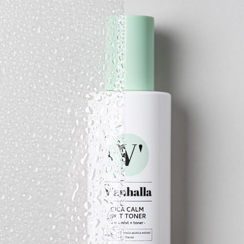 V’anhalla Cica Calm Mist Toner 8.45fl.oz | Vegan, pH5.5, Calming, Refreshing, Hydrating, Gentle exfoliating, pH balancing. Facial Mist Toner with Centella asiatica extract 6%, Panthenol 1%