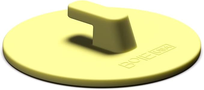 Boie USA Bathroom Hook - for Hanging Shower or Bathroom Tools Like Loofahs and Scrubbers. Shower Hook for Loofah, Wash Cloths, and All Bath Tools. Easy to Remove (Yellow)